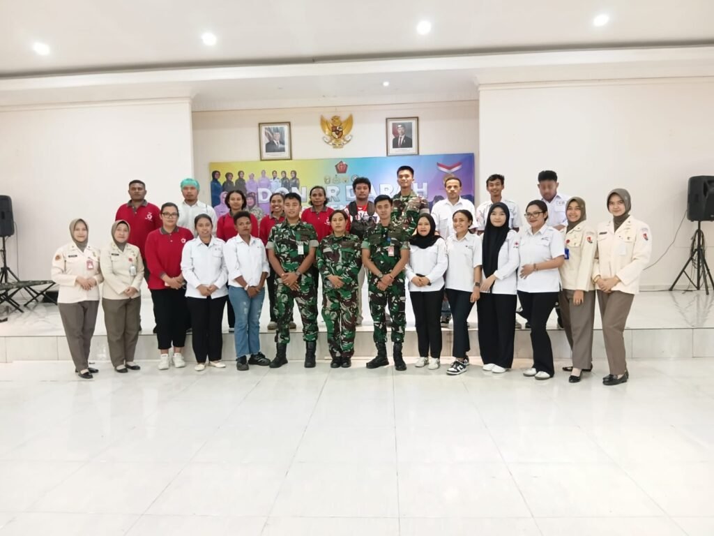 TNI AU Pelopori Donor Darah Serentak, Lanud Silas Papare Gandeng PMI Kabupaten Jayapura